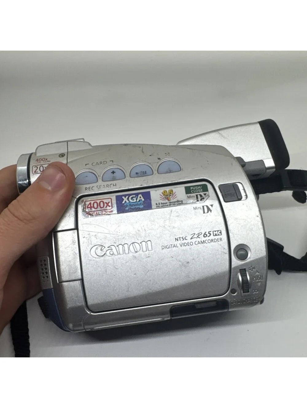 Canon ZR65 MC MiniDV Digital Video Camcorder 20x Optical Zoom / Works NO BATTERY